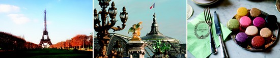 tour eiffel - bridge of paris - macarons ladurée